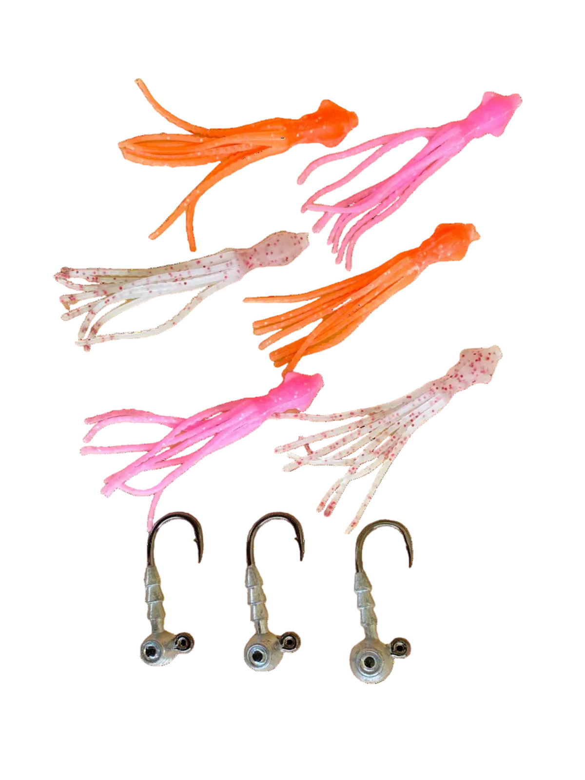 Very Small Squid Shaped soft baits
