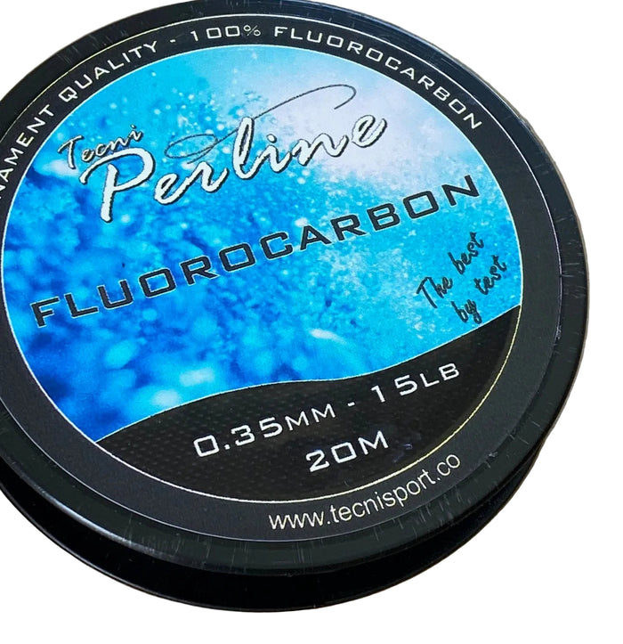 Low visibility fluorocarbon leader line 15 pound