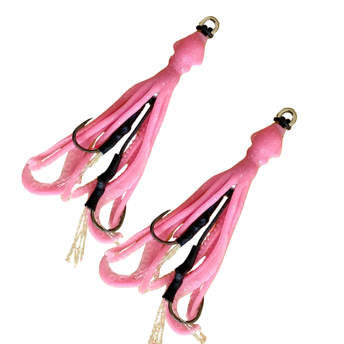Replacement squid tails for Grumpy Squid lures in pink