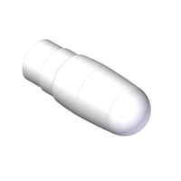 Glowbite Strobe flashing game lure oblique CAD view