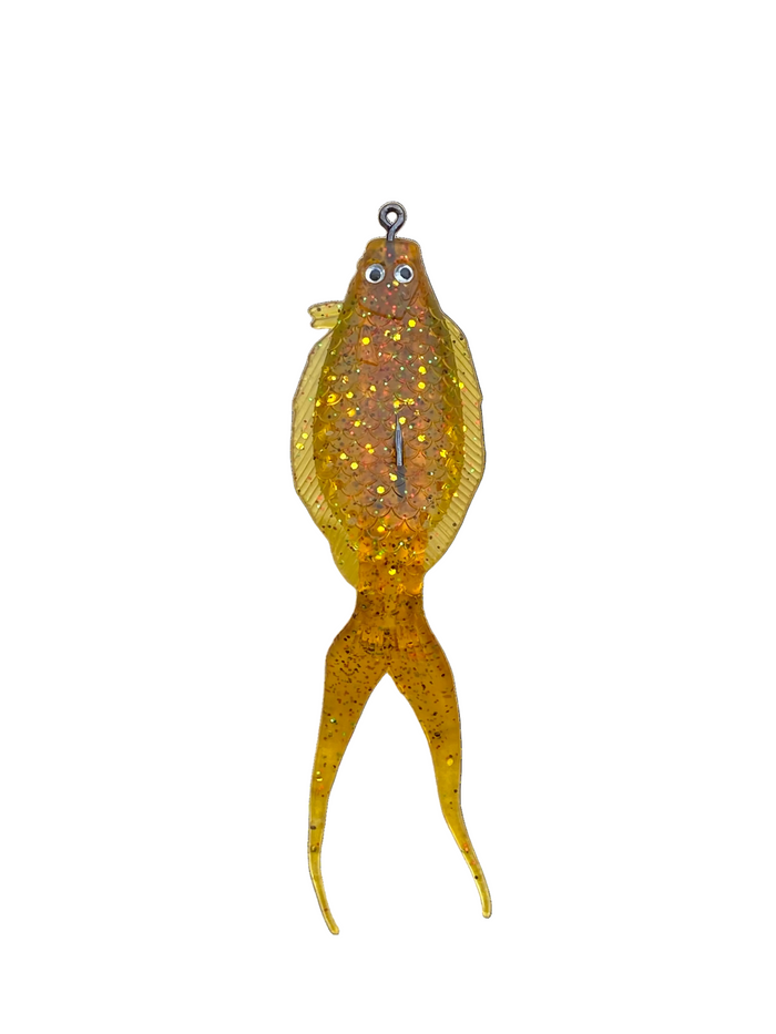 Dragster imitation flounder lure by Glowbite