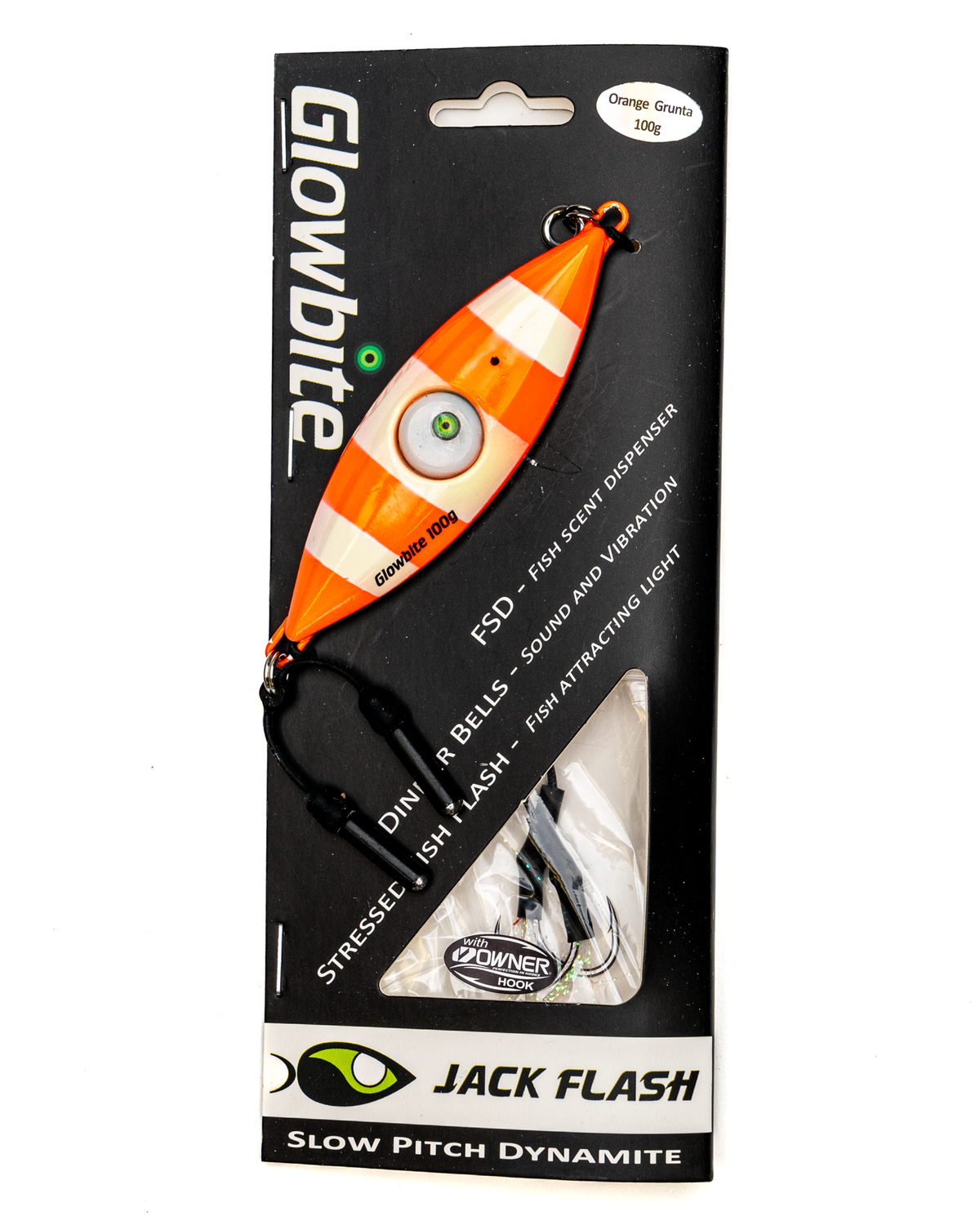 Slow Pitch Jig Glowbite Jack Flash – Orange Grunta