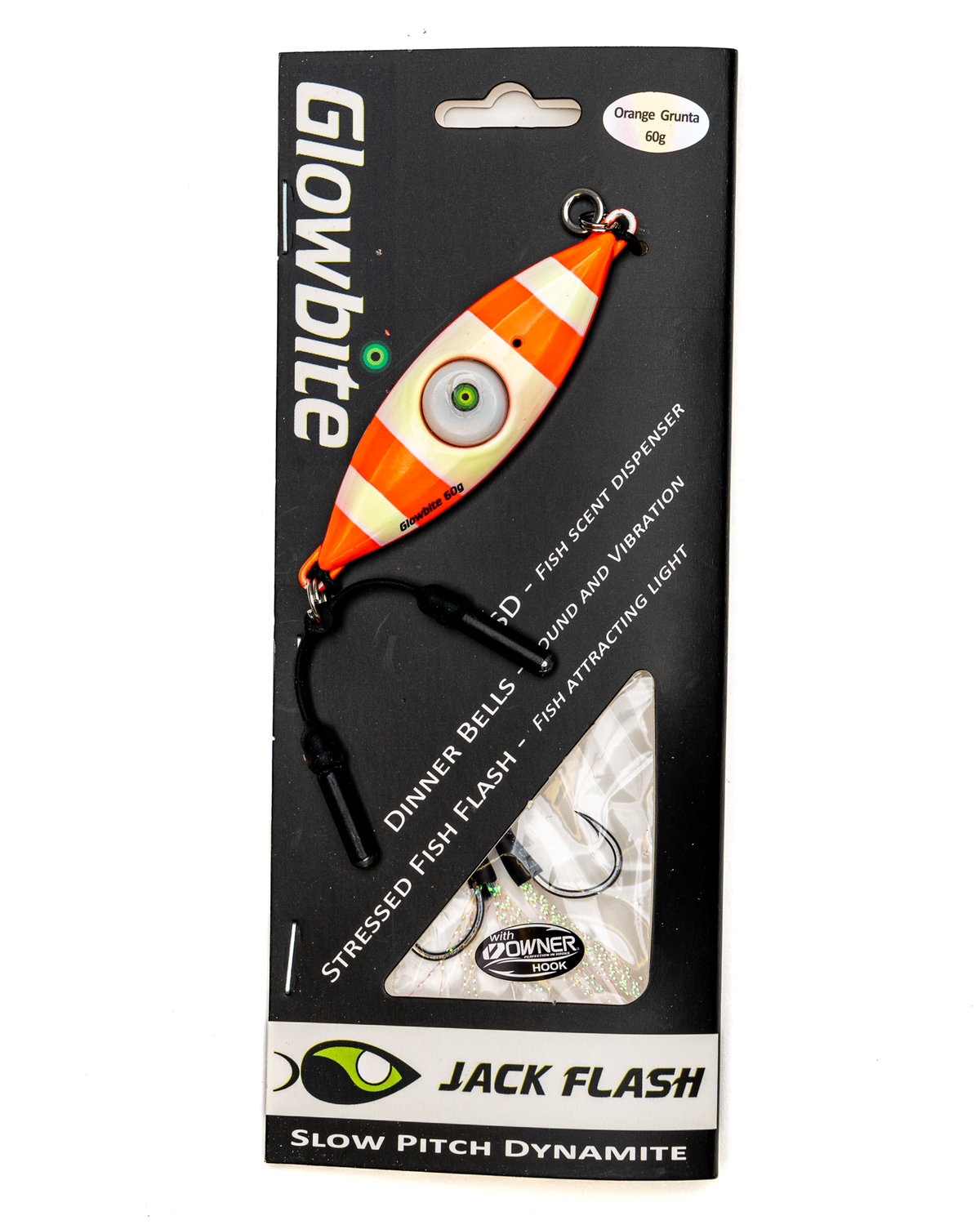 Slow Pitch Jig Glowbite Jack Flash – Orange Grunta